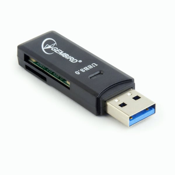 Gembird Hukommelseskortlæser SD+MicroSD med USB 3.0