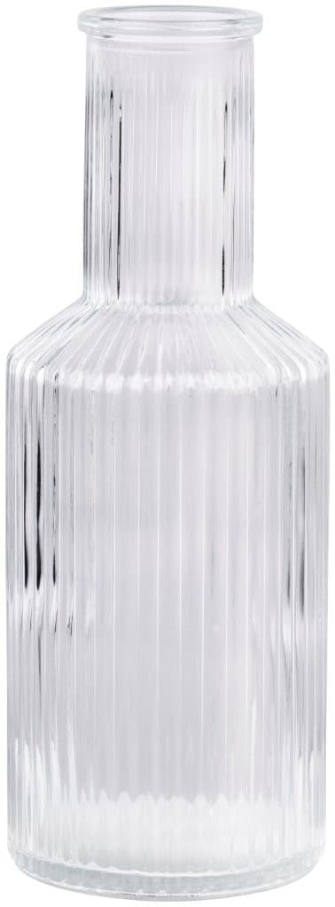 Riflet karaffel 800 ml / glaskaraffel til vand og vin / serveri
