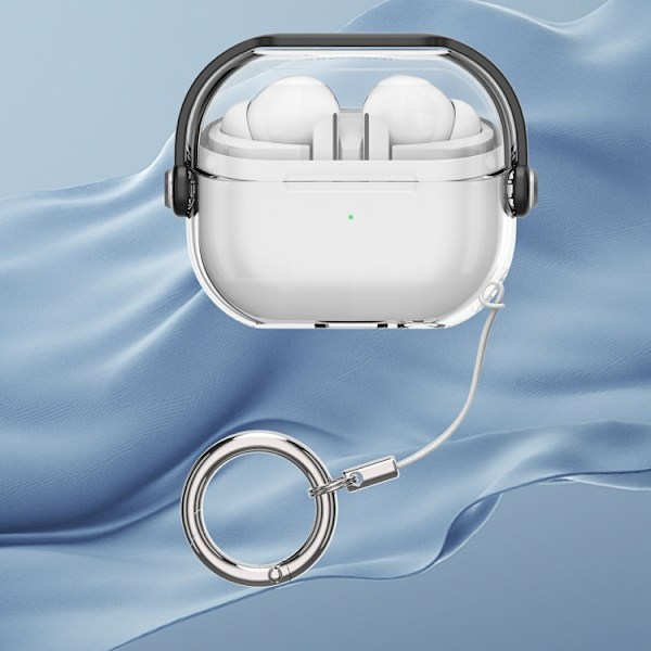 Skyddsfodral till Samsung Galaxy Buds3 / Buds3 Pro - Klar/Svart