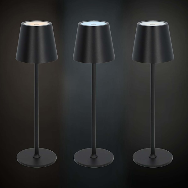 Nedis Uppladdningsbar LED-bordslampa för utomhusbruk - Svart