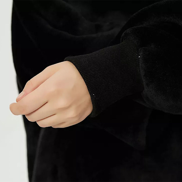 Oversized hoodie - Sort 120cm