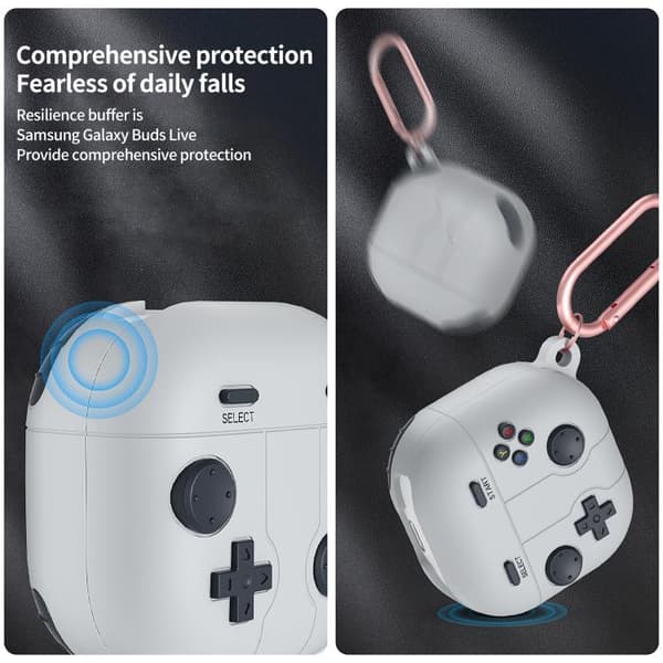 Retro pelityylinen silikonikotelo Samsung Galaxy Buds Core - va