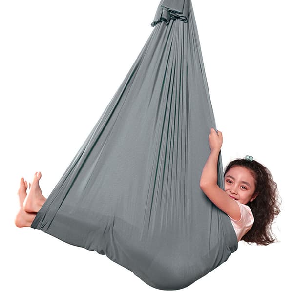 Elastisk hammock i nylon 150×280 cm / liten hängmatta för inom-