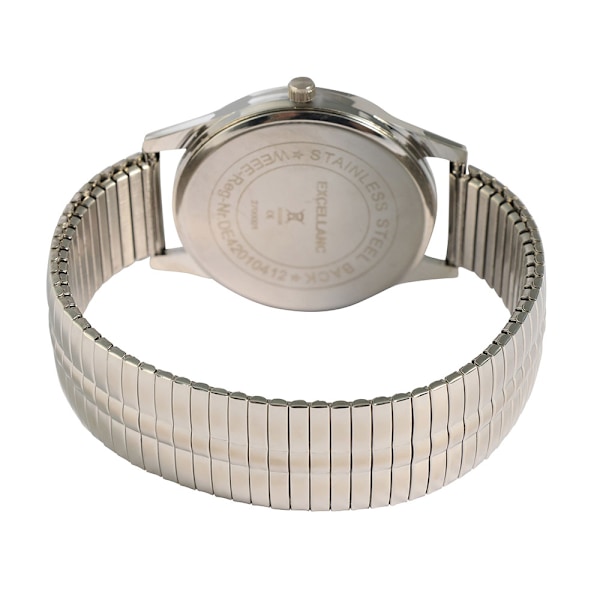 Excellanc Herrklocka med armband i rostfritt stål -  Silver/Blå