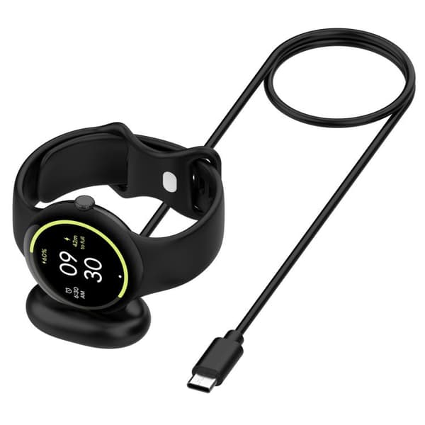 Magnetisk USB-C-opladerkabel til Google Pixel Watch 4 - Svart /