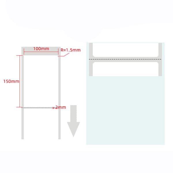 Kuljetustarrat 100 x 150 mm - 3300 tarraa kuljetukseen ja logis