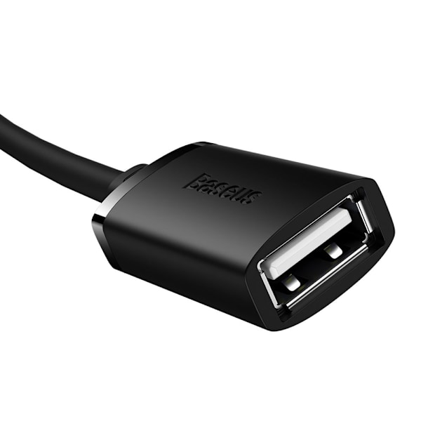 Baseus USB 2.0 Forlængerkabel 50 cm - Sort