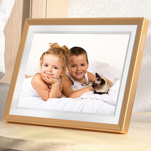 Arzopa D10 Gold - 10,1" digital fotoramme med berøringsskærm og