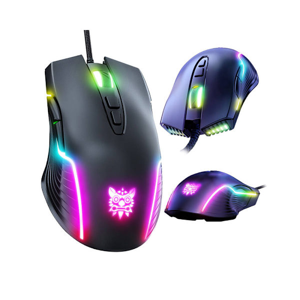 Onikuma CW905 gamingmus med 6 DPI-niveauer og RGB-belysning - s