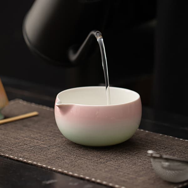 Matcha-tesæt / 7-delt matcha-sæt i farveovergang / matcha-sæt m