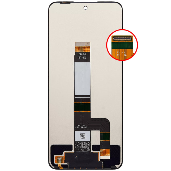 LCD-näyttö Xiaomi Redmi 12:lle - musta