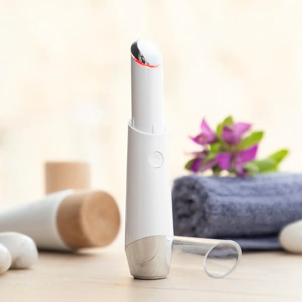 Øjenmassageapparat med fototerapi, termoterapi og vibration / ø