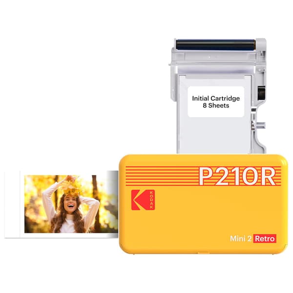 Kodak Mini 2 Retro fotoprinter / gul Bluetooth-printer / mobil