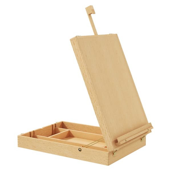 Bordstaffeli med opbevaring / sammenklappeligt malerstaffeli /