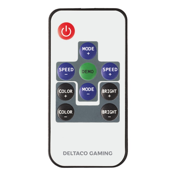 Deltaco Gaming Gamingstol med RGB-belysning - Svart