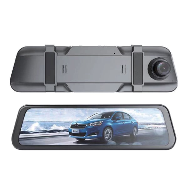 Dashcam i backspegeln Full HD med backkamera