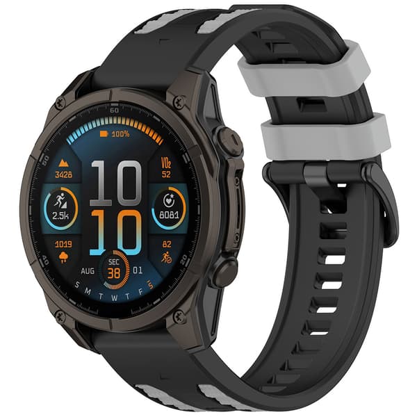 Silikoninen rannekoru Garmin Fenix 8/7X Pro -kellolle (22 mm) –
