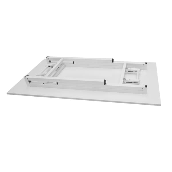 Hopfällbart bord 120×60×75 cm / fällbart skrivbord med stålram