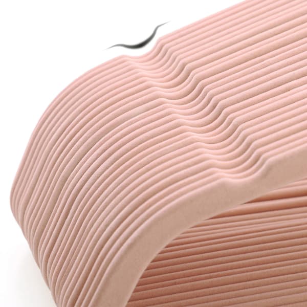 Tunna och halkfria sammetsgalgar - 50 pack - Rosa