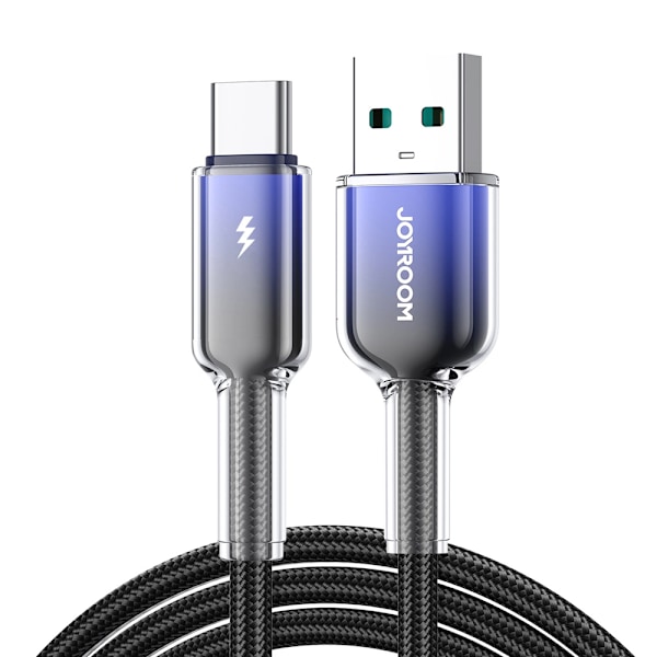 Joyroom Kristallinkirkas USB-kaapeli 3A USB USB-C 1.2m - Svart
