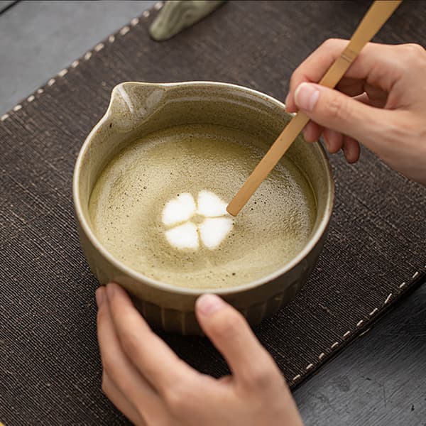 Matcha Tea Set / Chrysanthemum matchaset med 8 delar / matcha-s