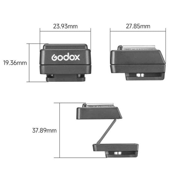 Godox FS-R fällbar blixtskoförhöjare / fällbar hot shoe riser f