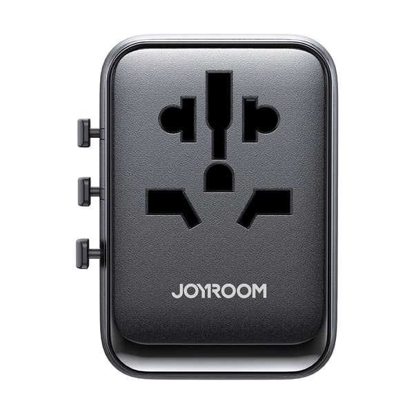 Joyroom Rejseadapter 17W med EU / US / UK / JP / AU / CN - Sort