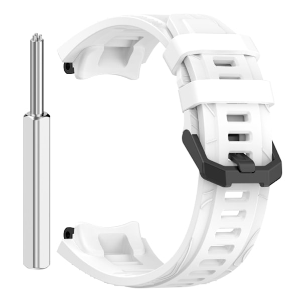 Silikonarmband till Amazfit T-Rex 3 med snabbfäste - Vit