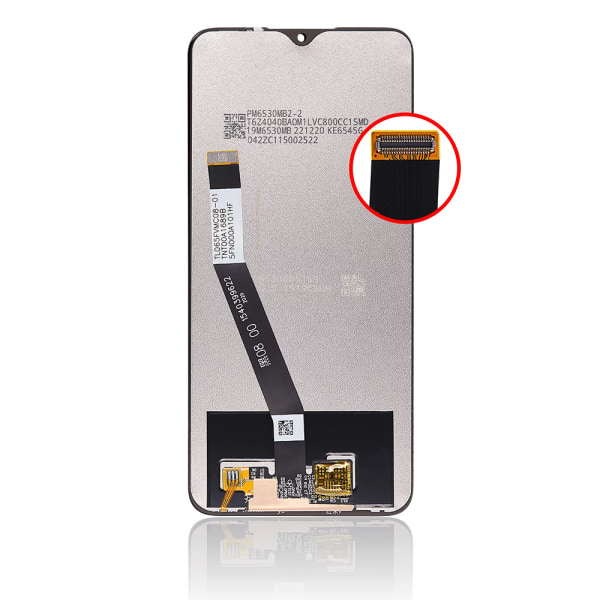 LCD-skærm til Xiaomi Redmi 9 - Sort