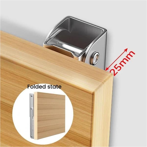 Fällbara väggkonsoller 20cm 2-pack - Vit