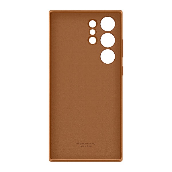 Samsung  Leather Case till Galaxy S23 Ultra - Camel