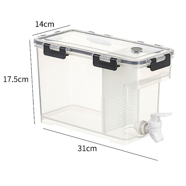 Vandkande med vandhane 3,5L