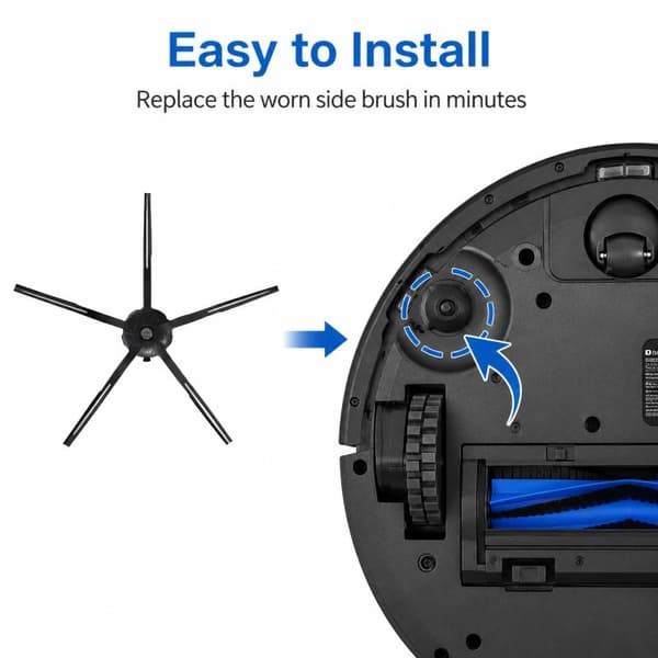 5-haarainen sivuharja Roborock Q5 Pro/Q8 Max -robottipölynimure
