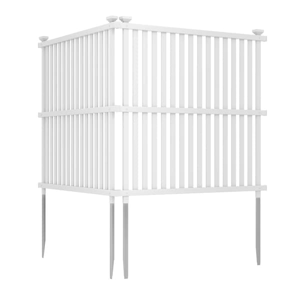 Skyddsstaket till luftpump 113x114cm - Vit