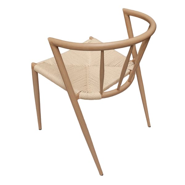 Matstol med karmstolsdesign / stol med flätad sits / matstol me