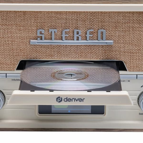 Denver MDA-525LW Retro Stereojärjestelmä – DAB+, Bluetooth, CD-
