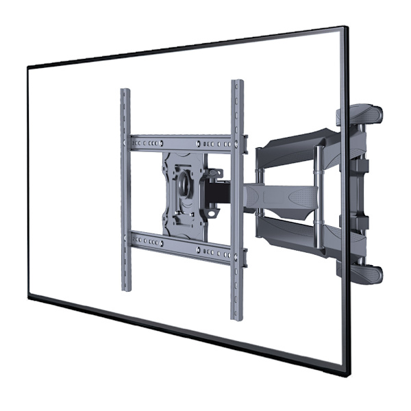 Full Motion väggfäste för 32-75" TV-apparater - Max 45 kg Svart