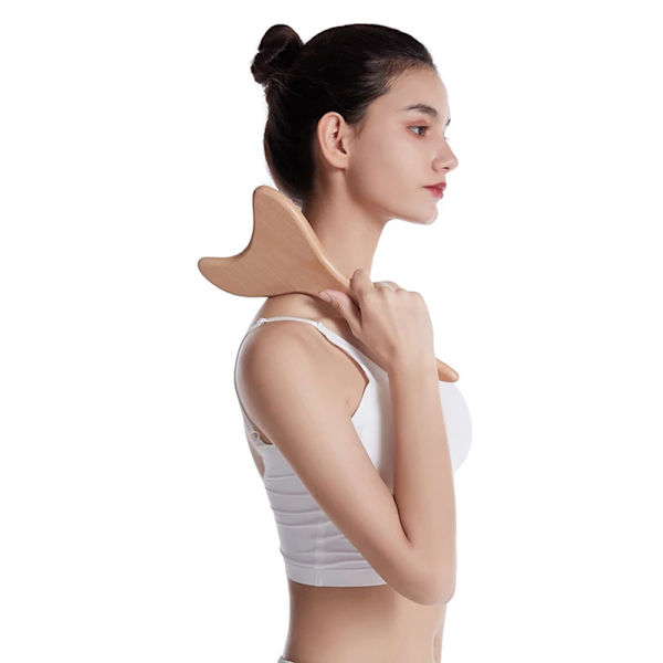 Gua Sha -hieronta / Puinen Hierontatyökalu