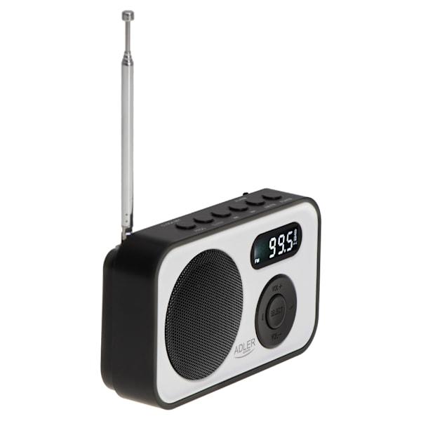 Adler FM-radio med PPL og LCD-display