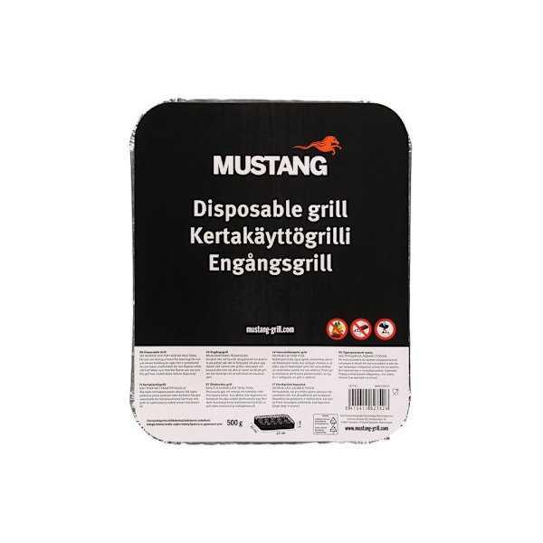 Mustang engangsgrill: Perfekt til picnic og festivaler, inklude