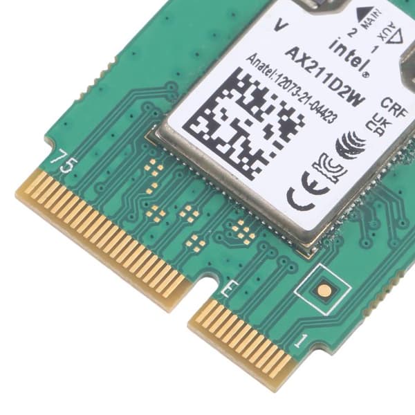 WiFi-moduuli 6E Intel AX211D2W M.2 Dual Band WiFi Bluetooth