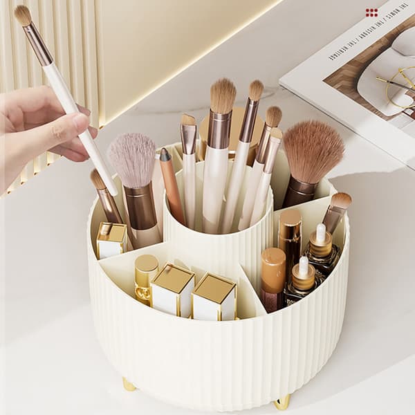 Sminkställ offwhite / sminkorganizer / makeupförvaring / hållar