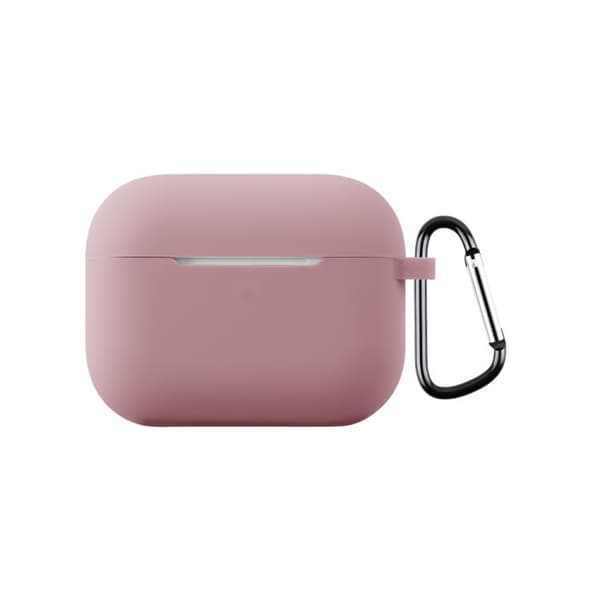 Silikonisuojus AirPods Pro 3:lle, jossa on hyttikoukku - vaalea