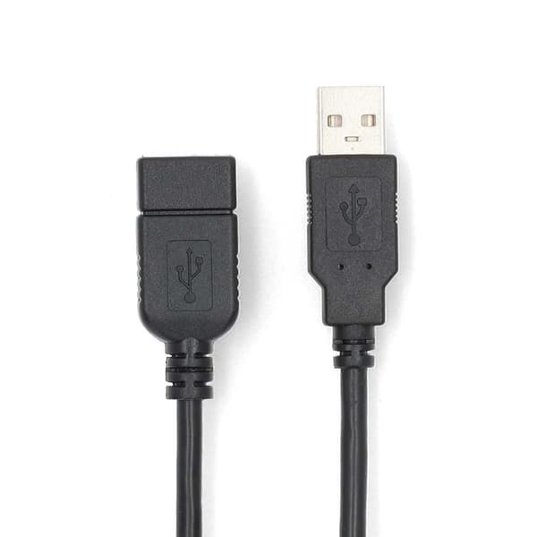 Nedis USB-förlängningskabel 2 m – USB 2.0 med 480 Mbit/s