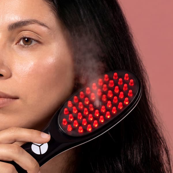 Hovedbundsbørste med LED og massage – massagebørste / hårplejeb