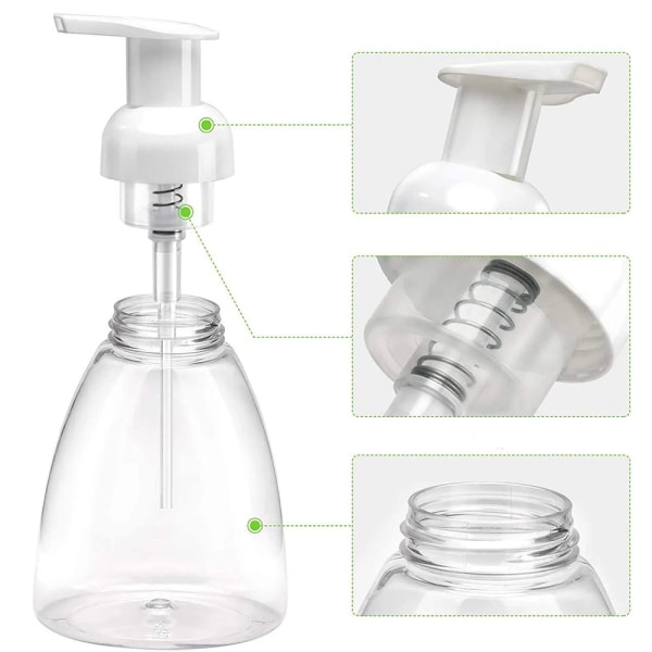 Sæbepumpe 300ml, transparent skumpumpe