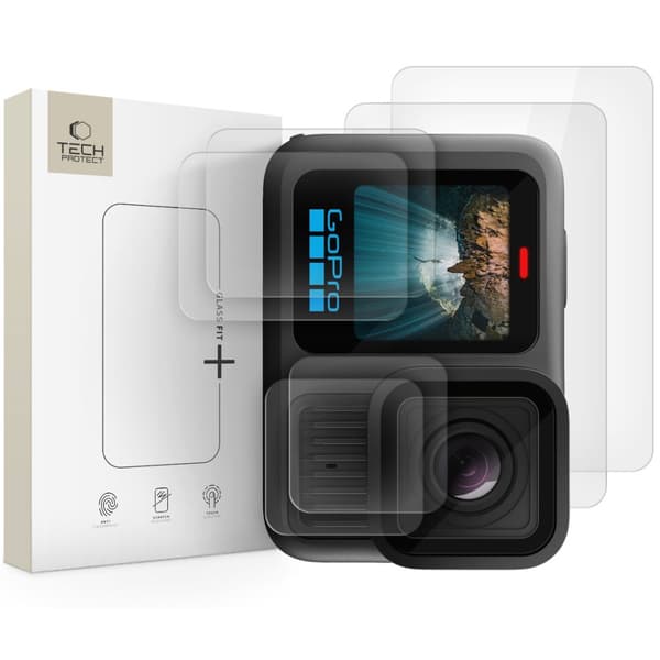 Tech-Protect Glass Fit+ skärmskydd 2-pack / härdat glas / linss
