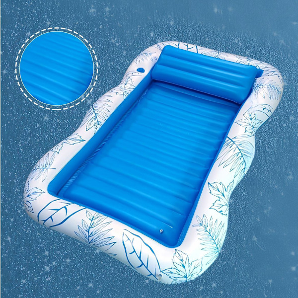 Stor uppblåsbar poolmadrass 204x128cm - Sunkissed Tanning madra