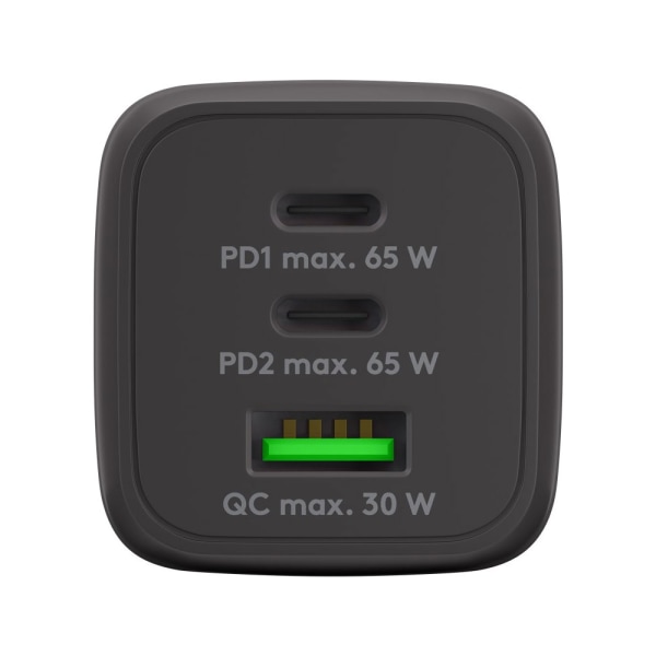 Goobay USB-Laddare 1xUSB QC 3.0 2xUSB-C PD 65W - Svart