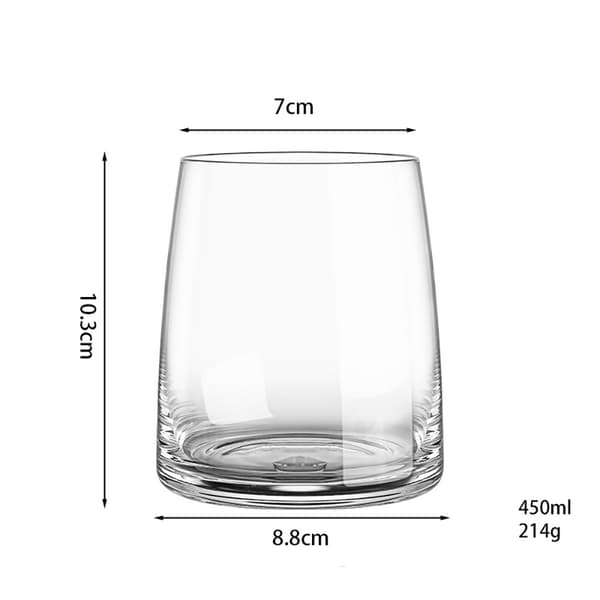 Drikkeglas, 6-pak / tynde vandglas, 45 cl / serveringsglas med